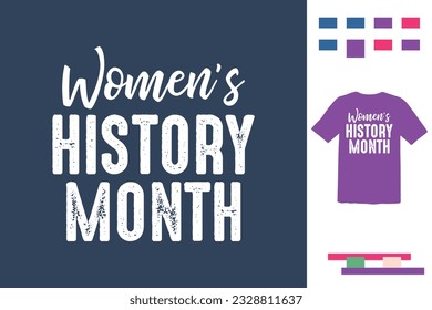 Women's history month t shirt design