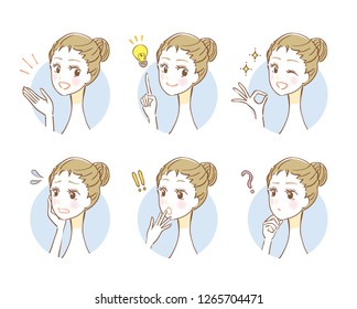 Women's icon set