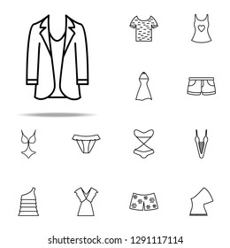 women's jacket icon. Summer Clothes icons universal set for web and mobile
