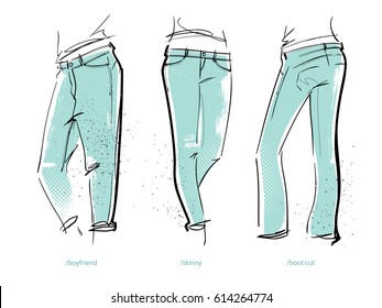 Drawing On Jeans Images, Stock Photos & Vectors | Shutterstock