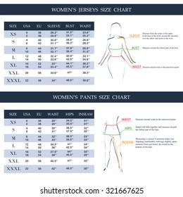 Free Size Chart Template