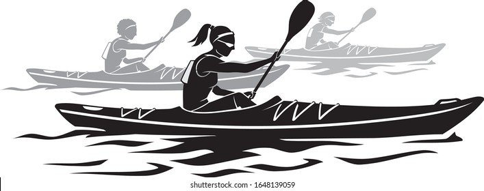 Women's Kayak Water Sport Race