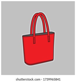 Women's Leather Bag. Leather Lady Shopping Bag