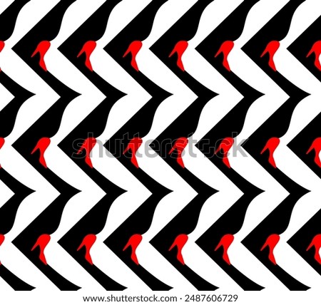Women's legs pattern seamless. Cabaret feet background