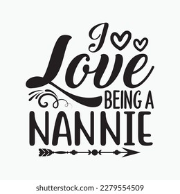 Womens Leopard Cute Mothers Day I Love Being A Nannie Buffalo Plaid