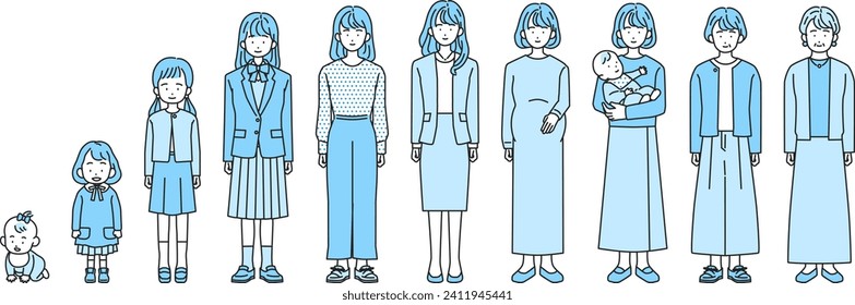 Women's Life Stages Life (full body)