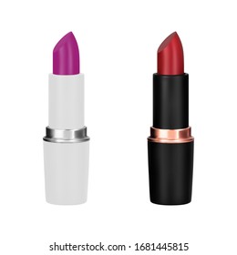 Women's lipstick in a vector on a white background.Lipstick vector illustration.