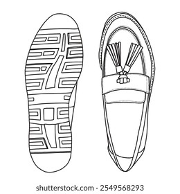 Desenho de mão de esboço técnico desenho de mão vetor doodle superior e inferior vista isolada no fundo branco para colorir página