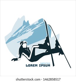 Women's logo is skiing.
Under the concept of adventure and adventure