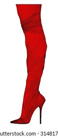 Women's Long Boots Vector 01