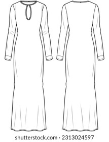 Delphi Layered Maxi Dress  Esboços de design de moda Desenho de moda Moda
