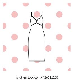 Women's nightie. home jersey dress.