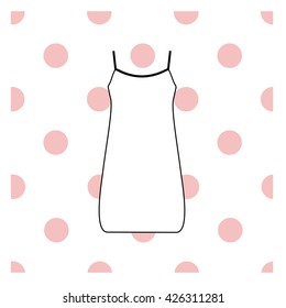 Women's nightie. home jersey dress.