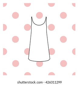 Women's nightie. home jersey dress.