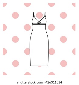 Women's nightie. home jersey dress.