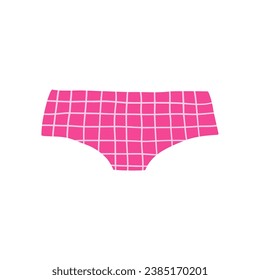 Women's panties are drawn in a flat style. Vector illustration in flat style.