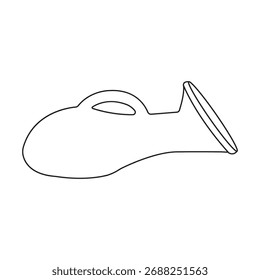 Mulheres plástico urinal ícone vetor ilustração símbolo design