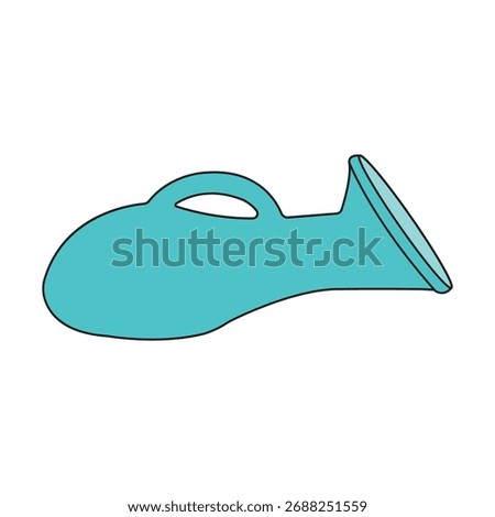 Womens plastic urinal icon vector illustration symbol design