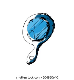 Women's pocket mirror vector 