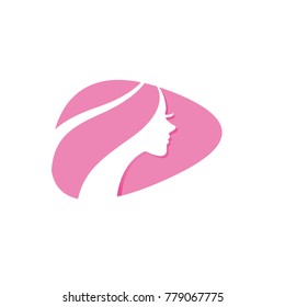 Women's profile silhouette
