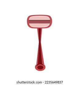 Women's razor. Vector Illustration for printing, backgrounds, covers and packaging. Image can be used for greeting cards, posters, stickers and textile. Isolated on white background.