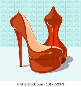 Women's red shoes