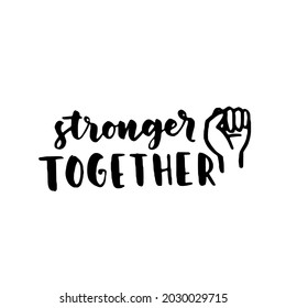 Women's rights quote, phrase. Vector lettering about feminism, woman rights, motivational slogan. Women support and empower, care of yourself, self-care poster.
