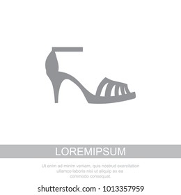 Women's sandals with heels icon