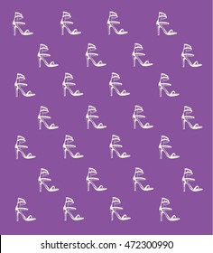women's sandals purpure pattern