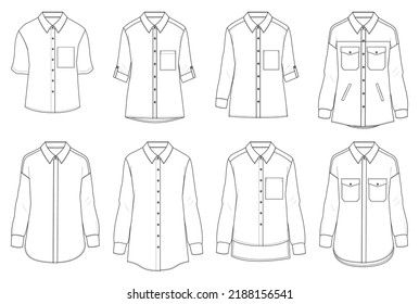 Buy Shirt Flat Sketch Online In India  Etsy India