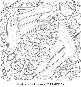 4,825 Coloring page shoes Images, Stock Photos & Vectors | Shutterstock