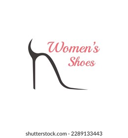 Women's Shoes with High Heels Logo Icon. Perfect for Fashion, Women's Shoe Stores and Businesses.