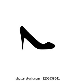 Women's shoes icon. Element of clothes and accessories. Premium quality graphic design icon. Signs and symbols collection icon for websites, web design, mobile app on white background