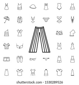 Women's shoes icon. Universal set of summer clothes for website design and development, app development