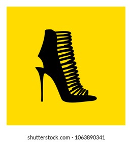women's shoes icon vector