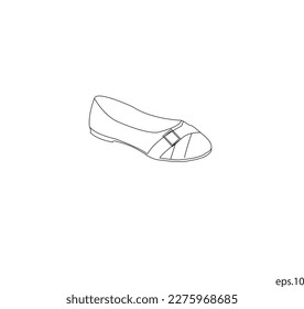 Zapatos de mujeres. Vector de iconos de zapatos. Elementos de emblema o logotipo para zapatero. Ilustración vectorial de moda-2023
