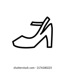 womens shoes icon vector illustration logo template for many purpose. Isolated on white background.