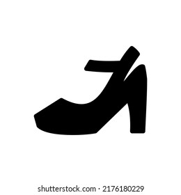 womens shoes icon vector illustration logo template for many purpose. Isolated on white background.