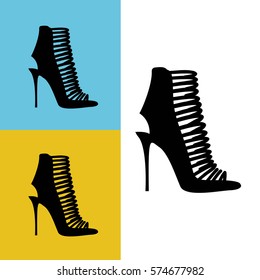 women's shoes icon vector illustration