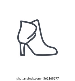 womens shoes line icon