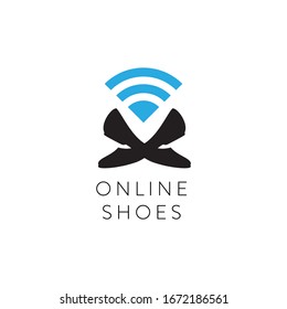 Women's shoes logo design vector template. BeautIful shoes logo illustration.