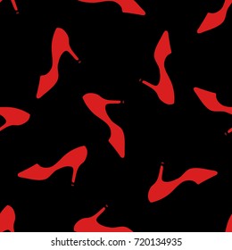 womens shoes seamless doodle pattern