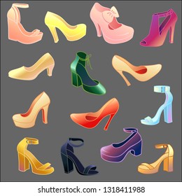 Women's shoes set