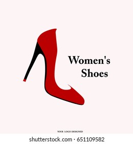 Women's shoes template for logo