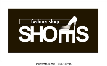 Women's shoes.Shoes Icon Vector. Web icon.Emblem or logotype elements for shoemaker.Fashion vector illustration for the sale of shoes in stores, boutiques.