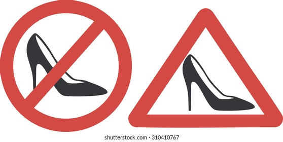 women's shoes-sign