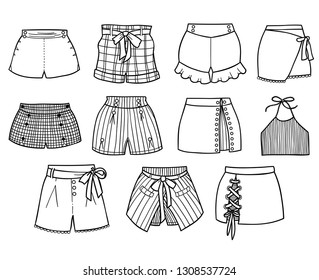 Women's shorts set, eps8