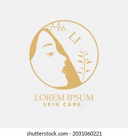 women's skin care premium logo