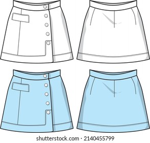 women's skirt template for design