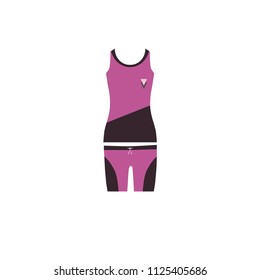 Women's sport wear for fitness. Vector illustration.